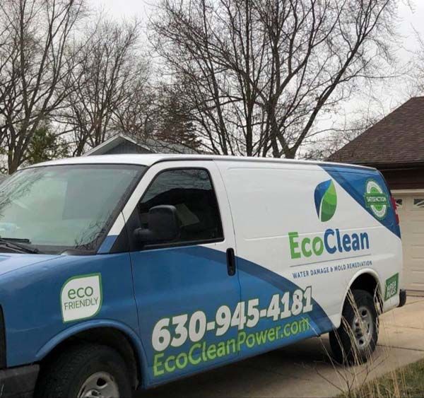 EcoClean Carpet Cleaning and Water Damage Truck in Elgin, IL